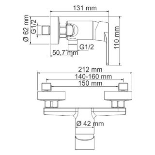 Смеситель для кухни Melana MELANA-F6102 сатин Смеситель для кухни Melana MELANA-F6102 сатин