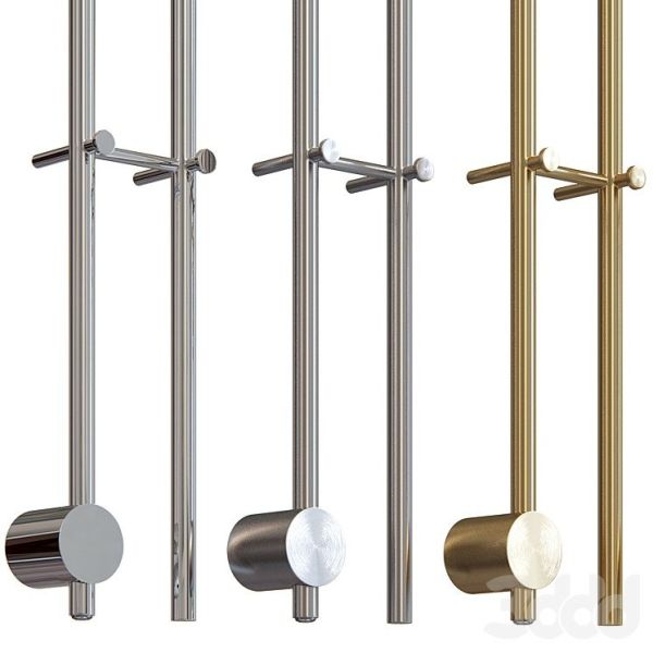 Электрический полотенцесушитель Broner Bruno Due BRD.094.170.0000.P 170 см с кнопкой хром