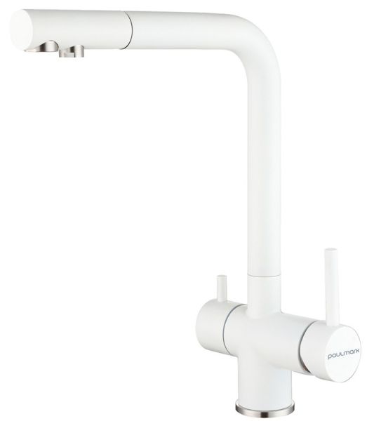 Смеситель для кухни Paulmark Skalen Sk213020-431 белый матовый Смеситель для кухни Paulmark Skalen Sk213020-431 белый матовый