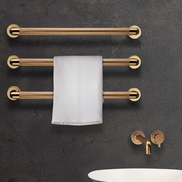 Полотенцесушитель электрический Margaroli Arcobaleno 521 L = 48 см ORO 48 см золото