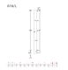 Полотенцесушитель электрический Margaroli 616/X/L Switch Black Brushed Nickel BB черный шлифованный никель