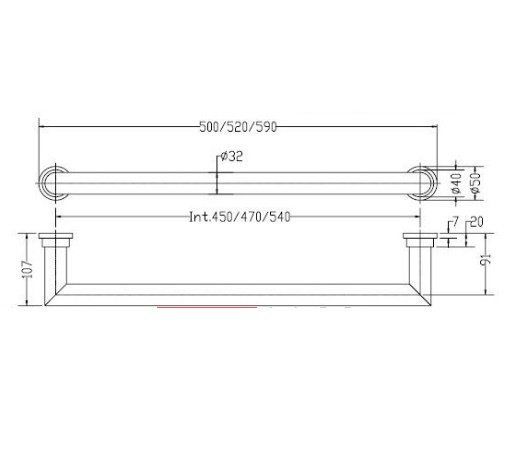 Полотенцесушитель электрический Margaroli Sereno 621/1/540/BOX/BRUSHED NIKEL 59 см брашированный никель