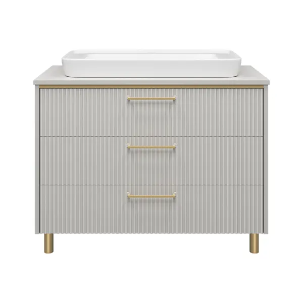 Напольная тумба под раковину Brevita Elche УТ000023946 101.2 см серый