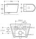 Подвесной унитаз Art&Max Zoe безободковый белый AM9322C1CHR Подвесной унитаз Art&Max Zoe безободковый белый AM9322C1CHR