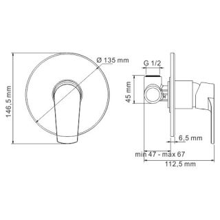 WasserKRAFT Dill 6151 Смеситель для душа WasserKRAFT Dill 6151 Смеситель для душа