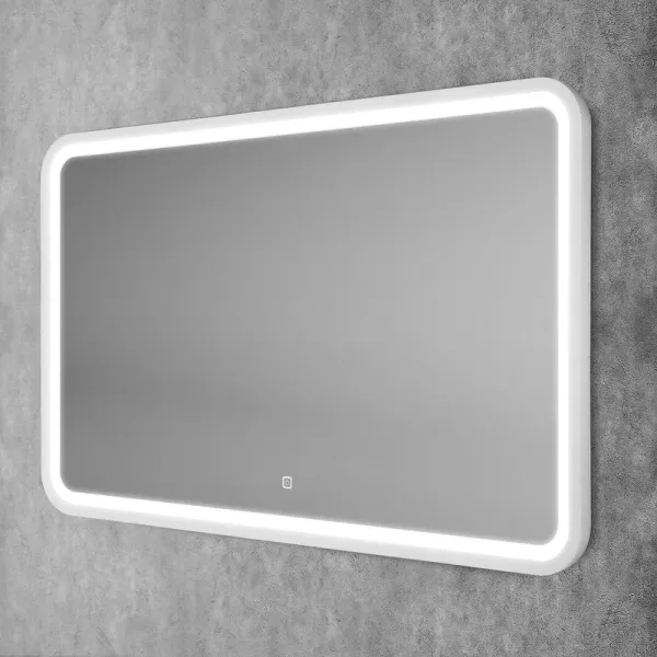 Зеркало с подсветкой ArtMax Genova AM-Gen-1200-800-DS-F-White 120 см белый