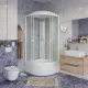 Душевая кабина Niagara Promo P80/40/MT 80x80 см профиль белый стекло матовое
