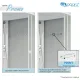 Душевая кабина Niagara Promo P80/40/MT/BK 80x80 см профиль белый стекло матовое