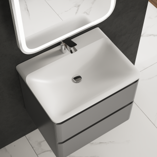 Раковина мебельная AQUAme Solo 08.60/W/RL 60 см белый