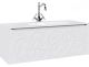 Подвесная тумба под раковину Clarberg Elegance EL0112 120см белый