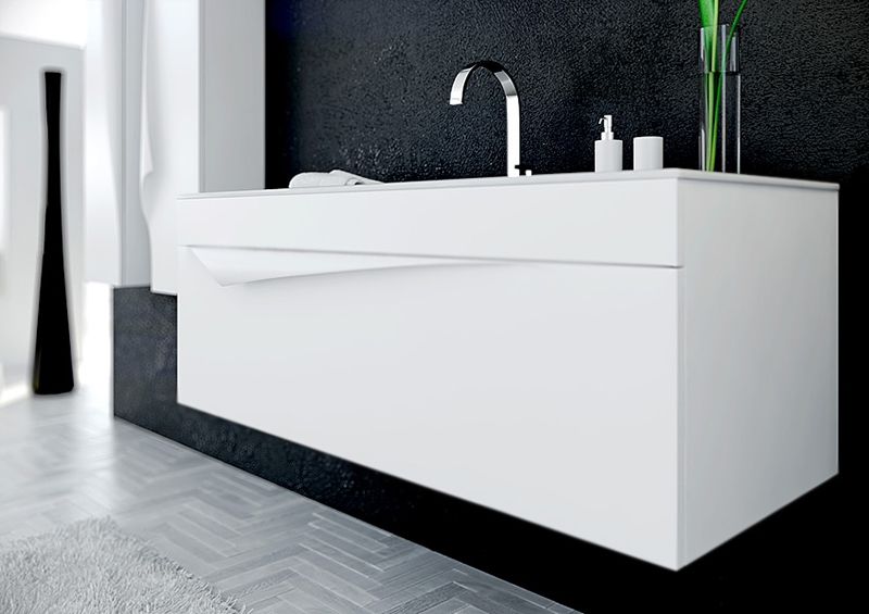 Подвесная тумба под раковину Clarberg Papyrus PAP0110 100см белый