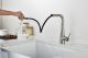 Смеситель для кухни AQUAme Cucina AQM9902BN с выдвижным изливом никель брашированный