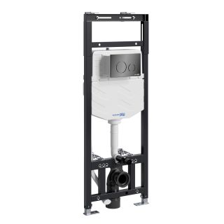 Система инсталляции для унитазов WasserKRAFT Alme 15TLT.010.ME.PB02 с кнопкой смыва
