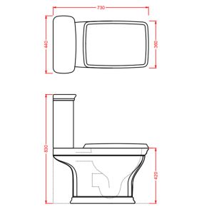 Бачок для унитаза Artceram Cartesio CIC009 03 00 черный