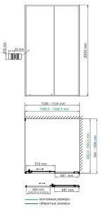 Душевой уголок Wasserkraft Dill 61S16 110x100 см