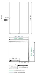 Душевой уголок Wasserkraft Dill 61S19 100x100 см Душевой уголок Wasserkraft Dill 61S19 100x100 см