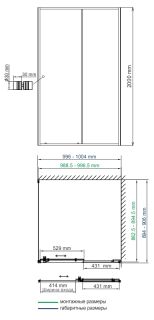 Душевой уголок Wasserkraft Dill 61S22 100x90 см Душевой уголок Wasserkraft Dill 61S22 100x90 см