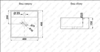 Накладная раковина Melana 7063B-805 40см белый Накладная раковина Melana 7063B-805 40см белый
