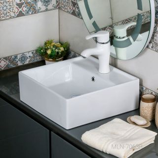 Накладная раковина Melana 7063B-805 40см белый Накладная раковина Melana 7063B-805 40см белый