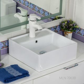 Накладная раковина Melana 7063B-805 40см белый Накладная раковина Melana 7063B-805 40см белый
