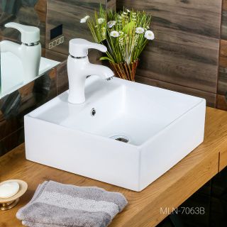 Накладная раковина Melana 7063B-805 40см белый Накладная раковина Melana 7063B-805 40см белый