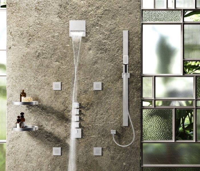 Каскадный верхний душ Gessi Cascata 20295.708 20 см брашированная медь