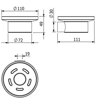 Мыльница Kludi Vela R 58985N1 брашированная бронза