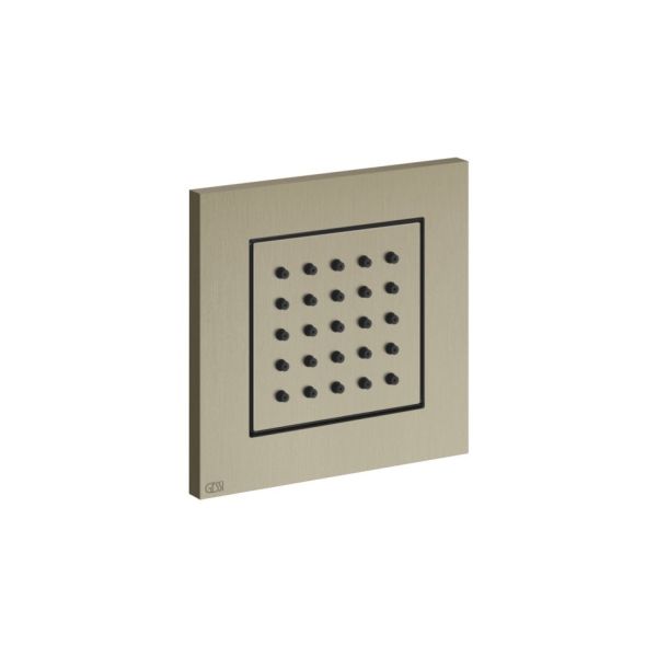 Боковая встраиваемая форсунка Gessi Body Jets 32984.149 брашированный никель