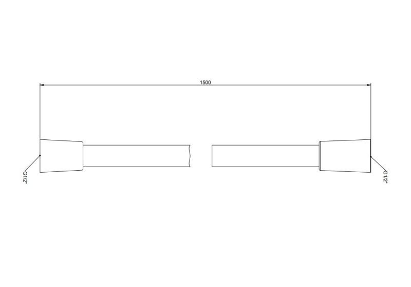 Душевой шланг Gessi Сromalux 01637.031 150 см хром