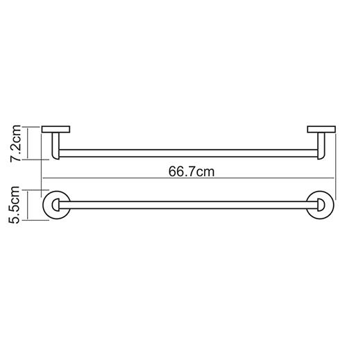 Wasserkraft Rhein K-6230 Штанга для полотенец
