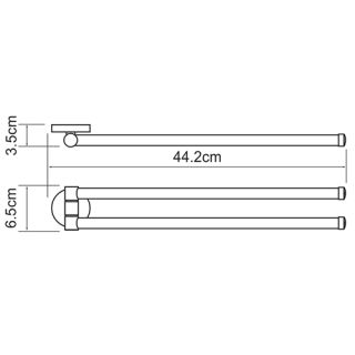 Wasserkraft Rhein K-6231 Держатель полотенец рога Wasserkraft Rhein K-6231 Держатель полотенец рога