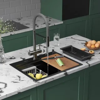 Кухонная мойка Roxenbath Stage 60 560250-60B графит