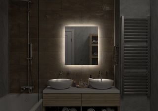 Зеркало с холодной подсветкой Art&Max Perugia 60x80см AM-Per-600-800-DS-F Зеркало с холодной подсветкой Art&Max Perugia 60x80см AM-Per-600-800-DS-F