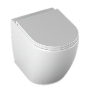 Приставной унитаз Isvea Infinity 10NF10001SV безободковый крышка микролифт белый Приставной унитаз Isvea Infinity 10NF10001SV безободковый крышка микролифт белый