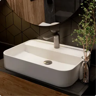 Смеситель для раковины AQUAme Como AQM6510GM графит матовый