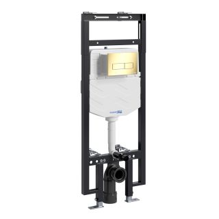 Система инсталляции для унитазов WasserKRAFT Dinkel 58TLT.010.ME.PG03 с кнопкой смыва