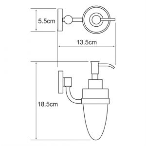 Wasserkraft Rhein K-6299 Дозатор для жидкого мыла 160 ml
