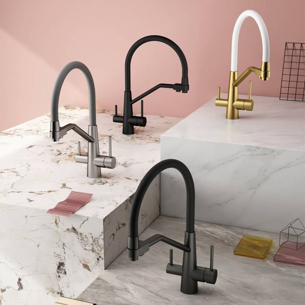 Смеситель для кухни Splenka S71.62.07 с подключением фильтра серый