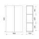 Шкаф подвесной AM.PM X-Joy M85CHX0602WG белый 60 см