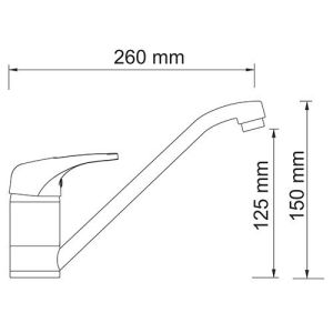 Wasserkraft Oder 6307 Смеситель для кухни с поворотным изливом