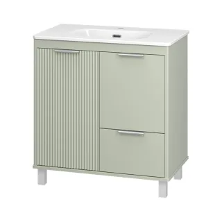 Напольная тумба под раковину Brevita Risacca Pistachio 80 УТ000026420 фисташковый