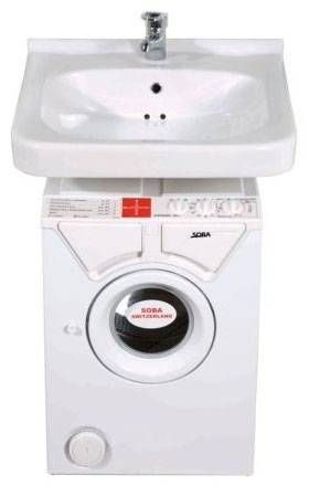 Раковина Кувшинка Люкс Лайт для установки над стиральной машиной 60см