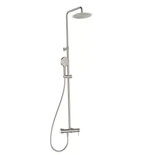 Душевая стойка AQUAme AQM8011BN никель брашированный