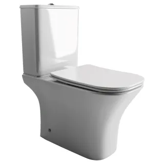 Чаша напольного унитаза Ceramicanova Alfa Rimless CN9002-B белый