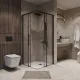 Душевой уголок Niagara Nova NG-6830-34BLACK 100x100 см профиль чёрный матовый стекло прозрачное