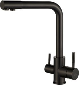 Смеситель для кухни ZORG Steel Hammer SH 801 INOX GRAFIT PVD