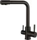 Смеситель для кухни ZORG Steel Hammer SH 801 INOX GRAFIT PVD
