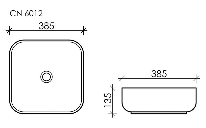 Раковина Ceramica Nova Element CN6012 39см белый