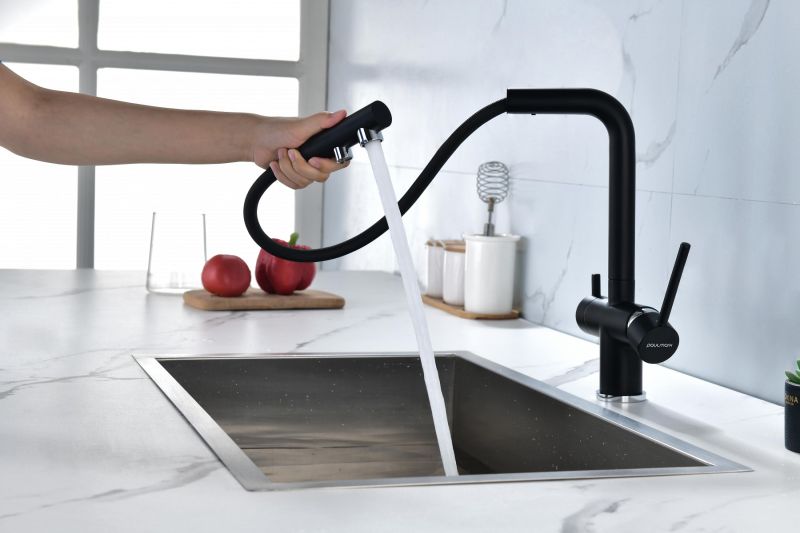 Смеситель для кухни Paulmark Serpentine Se213222-401 антрацит