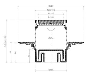 Душевой трап Confluo Standard Vertical Plate 10X10 2 IN 1 Душевой трап Confluo Standard Vertical Plate 10X10 2 IN 1